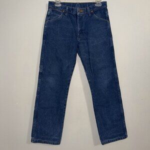 Wrangler Boys Jeans 14 Husky Kids Retro Back Pocket Tag Adjustable Waist Retro